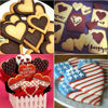 Picture of BakingWorld Heart Cookie Cutter Set,9 Piece Heart Shapes Stainless Steel Cookie Cutters Mold for Cakes Biscuits and Sandwiches,0.98"/1.45"/1.57"/1.96"/2.04"/2.32"/2.75"/3.18"/3.74" Assorted Sizes