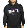 Picture of Team Fan Apparel NFL Adult Gameday Charcoal Hooded Sweatshirt - Cotton & Polyester - Stay Warm & Represent Your Team in Style (New York Giants - Charcoal, Adult X-Large)