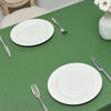 Picture of Veblandy Rectangle Tablecloth Waterproof 52x70 inch Linen Textured Table Cloth Stain and Wrinkle Resistant Washable, Decorative Fabric Table Cover for Dining, Party and Camping, Green