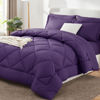 Picture of CozyLux Full Comforter Set with Sheets 7 Pieces Bed in a Bag Purple All Season Bedding Sets with Comforter, Pillow Shams, Flat Sheet, Fitted Sheet and Pillowcases