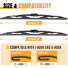 Picture of AUTOBOO 22"+22"Windshield Wipers Replacement for Ford F150 F250 F350 F450 F550 2024-2021 2020 2019 2018 2017 2016 2015 2014 2013 2012 2011 2010 2009 -Original Factory Quality Wiper Blades (Pack of 2)