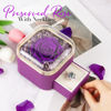 Picture of NEWNOVE Valentines Day Gifts for Her, Preserved Real Purple Rose with Angle Wings Necklace, Forever Flowers Gifts for Mom Grandma Wife Girlfriend, Mothers Day, Anniversary or Birthday Gifts for Women