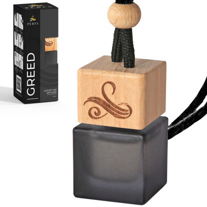 Picture of Greed Car Air Freshener for Men | Aventos Perfume Inspired Fragrances | Strong Freshener with Odour Eliminator Technology | Creed Air Freshener | Long Lasting Scents by Perfa