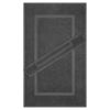 Picture of Cotton Paradise 100% Cotton Bath Mats for Bathroom Floor Set of 2 Pack, 20x34 Soft Absorbent Washable Quick Dry Tub Bathmat, Dark Gray Towel Bath Mat