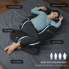 Picture of MOON PARK Pregnancy Pillows for Sleeping - U Shaped Full Body Maternity Pillow with Removable Cover - Support for Back, Legs, Belly, HIPS - 57 Inch Pregnancy Pillow for Women - Black