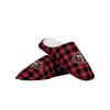 Picture of FOCO Men's NFL San Francisco 49Ers Sherpa Lined Buffalo Check Memory Foam Slippers, Large (11-12)