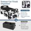 Picture of Femuar Car Trunk Organizer, Car Storage Organizer with Large Capacity Waterproof Collapsible Trunk Organizer for Car Suv/Jeep/Sedan (Cow print, Standard)