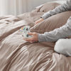 Picture of Bedsure Duvet Cover King Size - Soft Double Brushed Bedding Set for Kids & Adults, Zipper Closure, 3 Pieces, Includes 1 Duvet Cover (104"x90") & 2 Pillow Shams, NO Comforter, Khaki