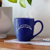 Picture of Rico Industries NFL Football Los Angeles Chargers Primary 16 oz Team Color Laser Engraved Ceramic Coffee Mug