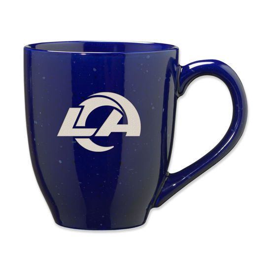 Picture of Rico Industries NFL Football Los Angeles Rams Primary 16 oz Team Color Laser Engraved Ceramic Coffee Mug