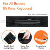 Picture of Piano Keyboard Dust Cover, 88 Keys Piano Music Keyboard Dirt Proof Cover Stretchy Electronic Keyboard Piano Cover Electronic Keyboard Cover With Durable Elastic & Cord Lock Must Have Piano Accessories