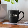 Picture of Rico Industries NFL Football Seattle Seahawks Alternate 16 oz Team Color Laser Engraved Speckled Ceramic Coffee Mug