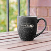 Picture of Rico Industries NFL Football Seattle Seahawks Alternate 16 oz Team Color Laser Engraved Speckled Ceramic Coffee Mug