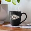 Picture of Rico Industries NFL Football Kansas City Chiefs Alternate 16 oz Team Color Laser Engraved Speckled Ceramic Coffee Mug