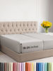 Picture of Extra Deep Split King Fitted Sheet - Hotel Luxury Single Fitted Sheet - Easily Fits 18 inch to 24 inch Mattress - Soft, Wrinkle Free, Breathable and Comfy - Extra Deep Pockets Light Grey Fitted Sheet