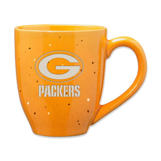 Picture of Rico Industries NFL Football Green Bay Packers Alternate 16 oz Team Color Laser Engraved Speckled Ceramic Coffee Mug