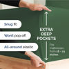 Picture of Extra Deep Twin XL Fitted Sheet - Hotel Luxury Single Fitted Sheet - Easily Fits 18 inch to 24 inch Mattress - Soft, Wrinkle Free, Breathable and Comfy - Extra Deep Pockets Emerald Green Fitted Sheet