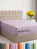 Picture of Extra Deep Twin Fitted Sheet - Hotel Luxury Single Fitted Sheet Only - Easily Fits 18 inch to 24 inch Mattress - Soft, Wrinkle Free, Breathable & Comfy Extra Deep Pockets Light Lavender Fitted Sheet