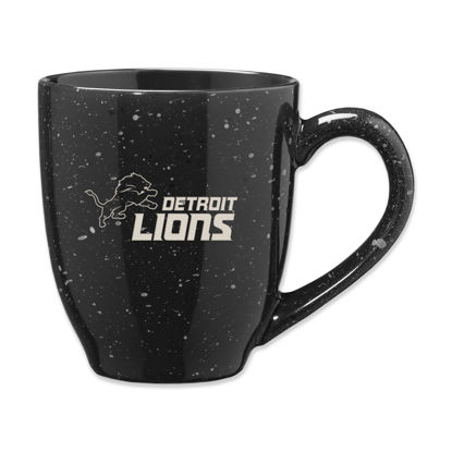 Picture of Rico Industries NFL Football Detroit Lions One Pride 16 oz Team Color Laser Engraved Speckled Ceramic Coffee Mug