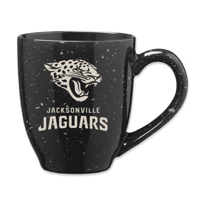 Picture of Rico Industries NFL Football Jacksonville Jaguars 16 oz Team Color Laser Engraved Speckled Ceramic Coffee Mug