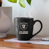 Picture of Rico Industries NFL Football Las Vegas Raiders Raider Nation 16 oz Team Color Laser Engraved Speckled Ceramic Coffee Mug