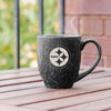 Picture of Rico Industries NFL Football Pittsburgh Steelers Primary 16 oz Team Color Laser Engraved Ceramic Coffee Mug, SPK2301BK