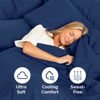 Picture of Extra Deep Twin Fitted Sheet - Hotel Luxury Single Fitted Sheet Only - Sheet Easily Fits 18 inch to 24 inch Mattress - Soft, Wrinkle Free, Breathable & Comfy Extra Deep Pockets Navy Blue Fitted Sheet