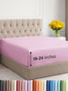 Picture of Extra Deep King Fitted Sheet - Hotel Luxury Single Fitted Sheet Only - Easily Fits 18 inch to 24 inch Mattress - Soft, Wrinkle Free, Breathable and Comfy - Extra Deep Pockets Light Pink Fitted Sheet