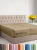 Picture of Extra Deep Split King Fitted Sheet - Hotel Luxury Single Fitted Sheet Only - Easily Fits 18 inch to 24 inch Mattress - Soft, Wrinkle Free, Breathable and Comfy - Extra Deep Pockets Beige Fitted Sheet
