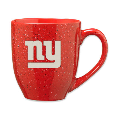 Picture of Rico Industries NFL Football New York Giants Alternate 16 oz Team Color Laser Engraved Speckled Ceramic Coffee Mug