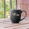 Picture of Rico Industries NFL Football Baltimore Ravens Alternate 16 oz Team Color Laser Engraved Speckled Ceramic Coffee Mug