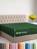 Picture of Extra Deep Split King Fitted Sheet - Hotel Luxury Single Fitted Sheet - Easily Fits 18 inch to 24 inch Mattress - Soft, Wrinkle Free, Breathable & Comfy Extra Deep Pockets Emerald Green Fitted Sheet