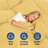 Picture of Extra Deep Full Fitted Sheet - Hotel Luxury Single Fitted Sheet Only - Full Sheet Easily Fits 18 inch to 24 inch Mattress - Soft Wrinkle Free, Breathable & Comfy Extra Deep Pockets Yellow Fitted Sheet