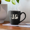 Picture of Rico Industries NFL Football Cincinnati Bengals Alternate 16 oz Team Color Laser Engraved Speckled Ceramic Coffee Mug