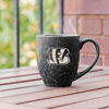 Picture of Rico Industries NFL Football Cincinnati Bengals Alternate 16 oz Team Color Laser Engraved Speckled Ceramic Coffee Mug