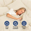 Picture of Air Mattress Sheets - Extra Deep - Hotel Luxury Single Fitted Sheet Only - Easily Fits 18 inch to 24 inch Mattress - Soft, Wrinkle Free, Breathable & Comfy - Extra Deep Pockets Off White Fitted Sheet