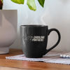 Picture of Rico Industries NFL Football Carolina Panthers Panthers Pride 16 oz Team Color Laser Engraved Speckled Ceramic Coffee Mug