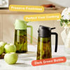 Picture of CXINYI - 16oz/470ml Olive Oil Dispenser for Kitchen with Stickers - 2 in 1 Olive Oil Sprayer for Cooking, Air Fryer, and Salad, Black (Light-Proof Kitchen Gadget)