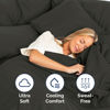 Picture of CGK Unlimited Extra Deep Twin XL Fitted Sheet - Hotel Luxury Single Fitted Sheet Only - Easily Fits 18 inch to 24 inch Mattress - Soft, Wrinkle Free & Breathable Charcoal Fitted Sheet