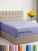 Picture of Extra Deep Twin XL Fitted Sheet - Hotel Luxury Single Fitted Sheet Only - Easily Fits 18 inch to 24 inch Mattress - Soft, Wrinkle Free, Breathable and Comfy - Extra Deep Pockets Lavender Fitted Sheet