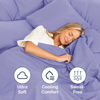 Picture of Extra Deep King Fitted Sheet - Hotel Luxury Single Fitted Sheet Only - Sheet Easily Fits 18 inch to 24 inch Mattress - Soft, Wrinkle Free, Breathable And Comfy Extra Deep Pockets Lavender Fitted Sheet