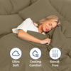 Picture of Extra Deep Cal King Fitted Sheet - Hotel Luxury Single Fitted Sheet Only - Sheet Easily Fits 18 inch to 24 inch Mattress - Soft, Wrinkle Free, Breathable & Comfy Extra Deep Pockets Khaki Fitted Sheet