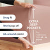 Picture of Extra Deep King Fitted Sheet - Hotel Luxury Single Fitted Sheet Only - King Sheet Easily Fits 18 inch to 24 inch Mattress - Soft, Wrinkle Free, Breathable & Comfy Extra Deep Pockets Mauve Fitted Sheet