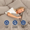 Picture of CGK Unlimited Extra Deep Cal King Fitted Sheet - Hotel Luxury Only - Easily Fits 18 inch to 24 inch Mattress - Soft, Wrinkle Free, Breathable & Comfy Extra Deep Pockets Wheat Fitted Sheet