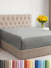 Picture of CGK Unlimited Extra Deep Cal King Fitted Sheet - Hotel Luxury - Easily Fits 18 inch to 24 inch Mattress - Soft, Wrinkle Free, Breathable & Comfy Extra Deep Pockets - 06 - Heathered Grey