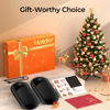 Picture of Hotdot Rechargeable Hand Warmers Box, LED Display Real-Time Battery and Temperature, 2 Pack Portable Electric Hand Warmer, Men Women Gifts for Christmas, Hunting, Camping Black