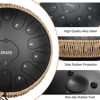 Picture of Steel Tongue Drum 13 Inch 15 Notes, LEKATO Steel Drum C Key Beginner/Professional Zen Drum Percussion for Meditation Yoga Musical Education, Best Gift for Adult& Kids