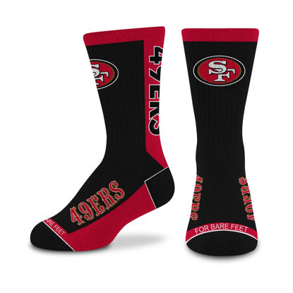 Picture of For Bare Feet NFL SAN FRANCISCO 49ERS MVP Crew Sock Team Color Youth