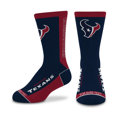 Picture of For Bare Feet NFL HOUSTON TEXANS MVP Crew Sock Team Color Youth