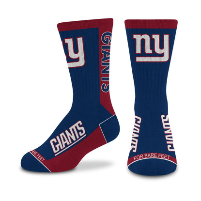 Picture of For Bare Feet NFL NEW YORK GIANTS MVP Crew Sock Team Color Youth